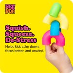 NeeDoh Mac - Squeeze - 4 Squishy Noodles - Assorted