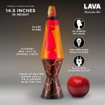 The Original Lava? Lamp - 14.5 Volcanic Crags - Classic Liquid Motion Lamp - Red Wax and Orange Liquid - #2078 (Amazon Exclusive)